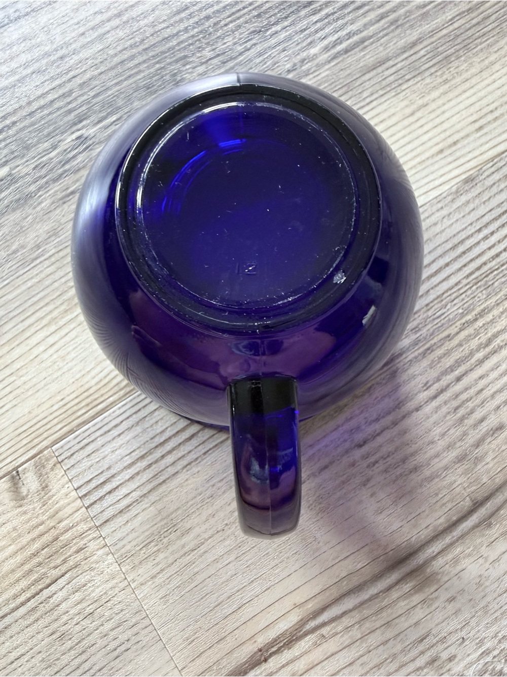 P&G cobalt blue glass coffee mug - Picture 4 of 4